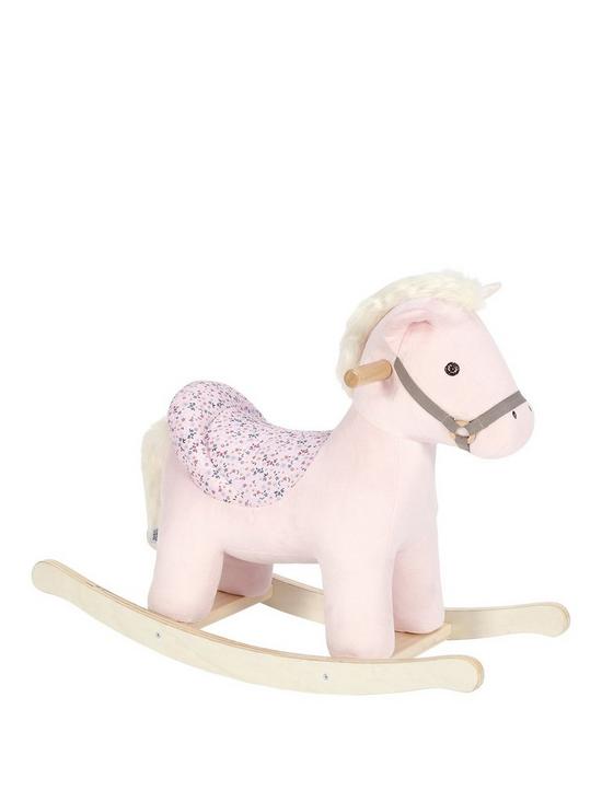 front image of mamas-papas-rocking-horse-belle-pink