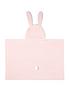  image of mamas-papas-bunny-hooded-towel-pink