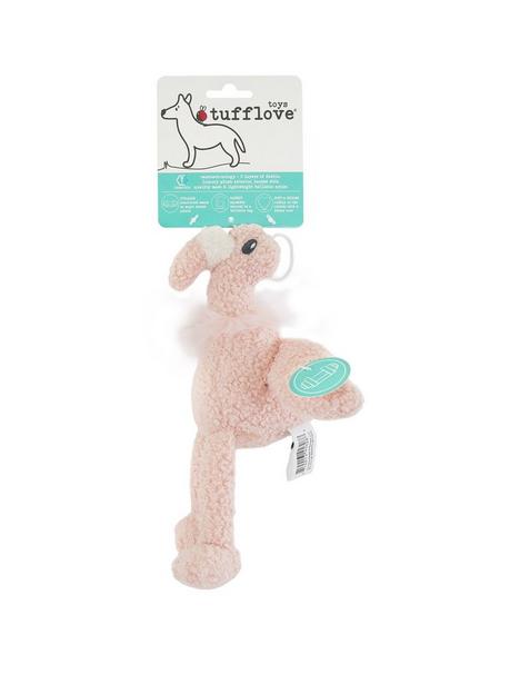 rosewood-tufflove-flamingo-medium-dog-toy