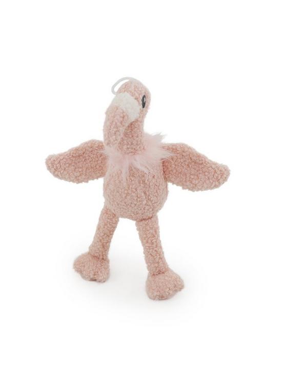 stillFront image of rosewood-tufflove-flamingo-medium-dog-toy