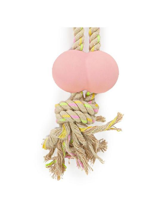 stillFront image of rosewood-barbecue-flavoured-tough-twist-rubber-and-rope-toy