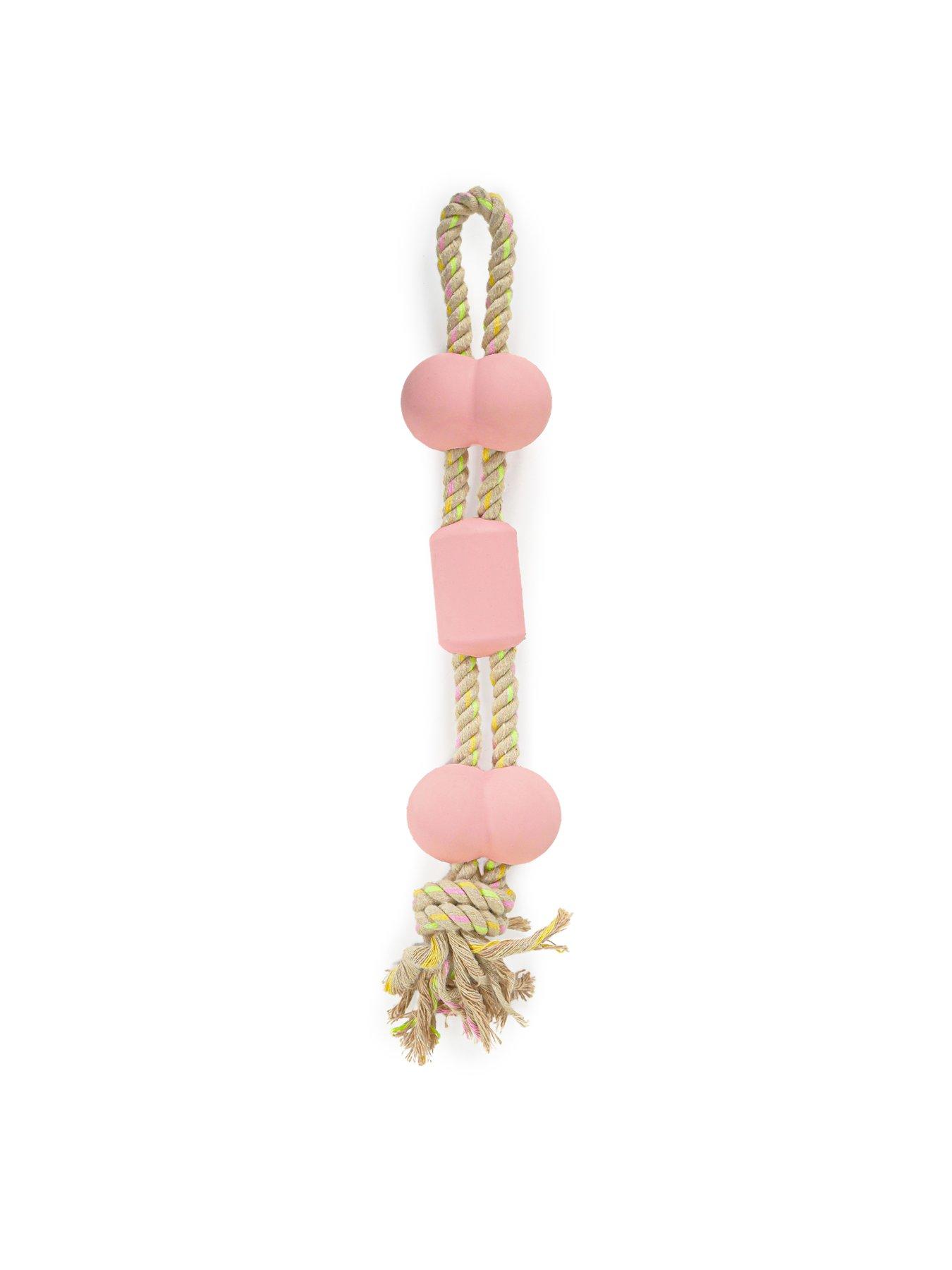  image of rosewood-barbecue-flavoured-tough-twist-rubber-and-rope-toy