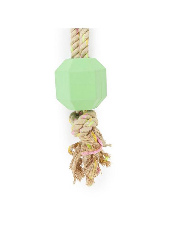 stillFront image of rosewood-mint-flavoured-tough-twist-rubber-and-rope-toy