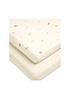  image of mamas-papas-2-cotbed-fitted-sheets-born-to-be-wild-multi