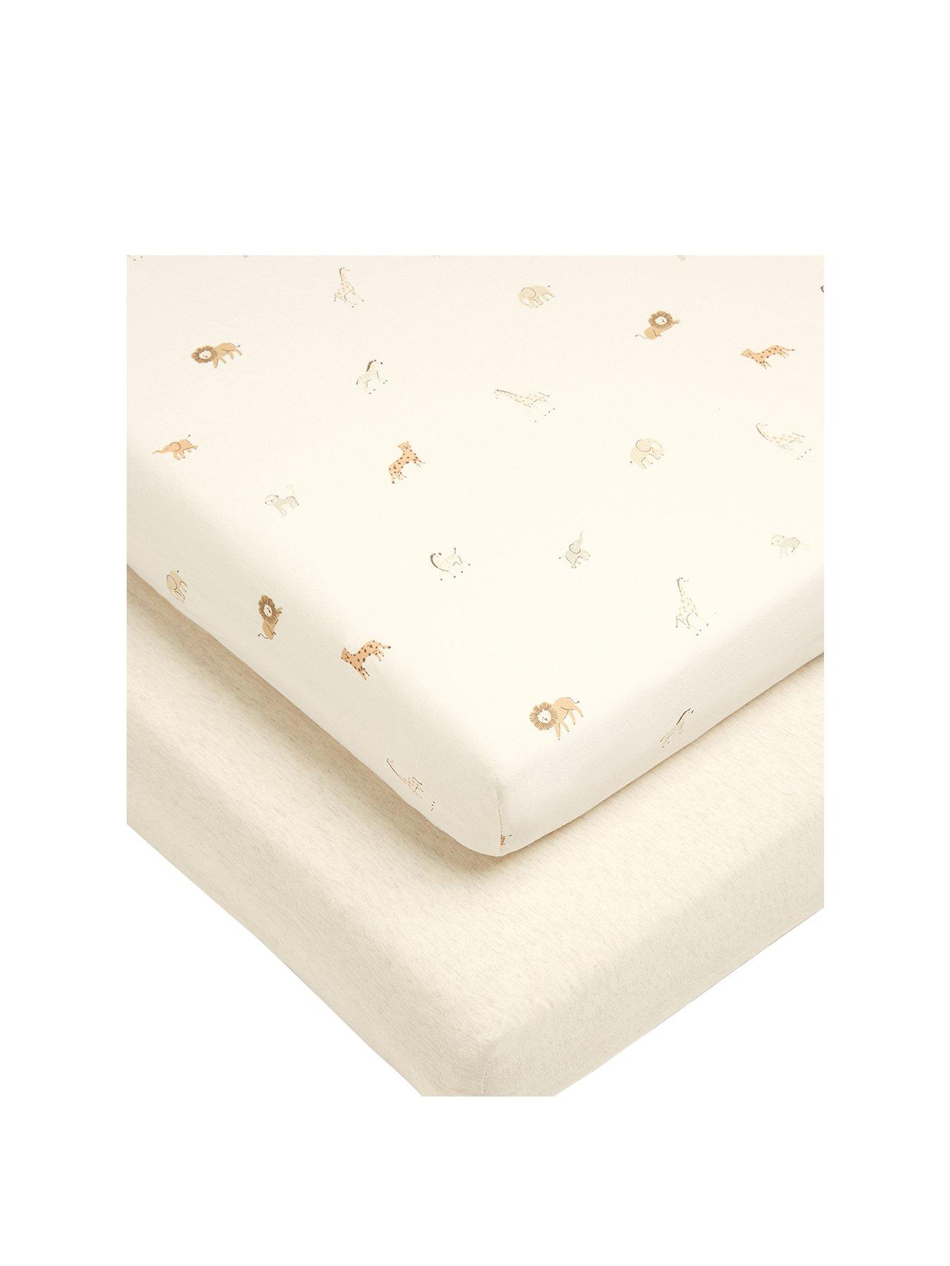 Image 1 of 2 of Mamas & Papas 2 Cot/Bed Fitted Sheets - Born to be Wild - Multi