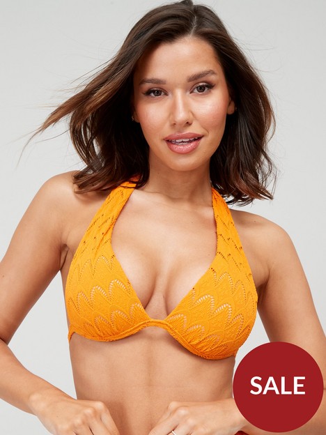 v-by-very-crochet-look-halter-neck-bikini-top-orange