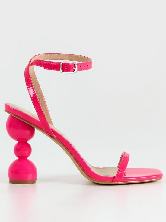 front image of raid-ashby-heeled-sandals-pink-patent
