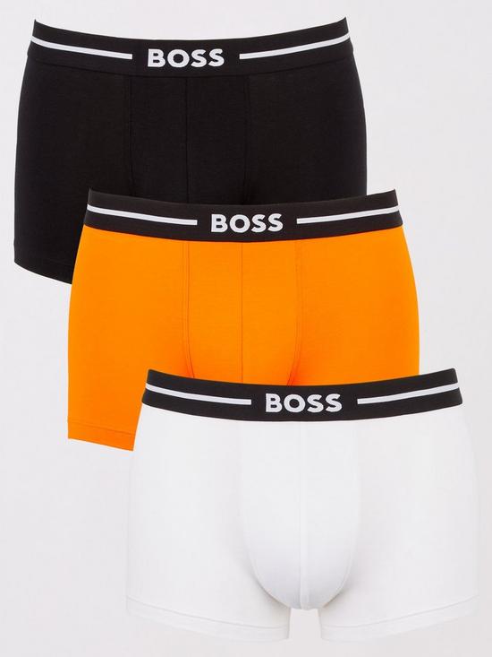 front image of boss-bodywear-3-pack-bold-trunks-multi