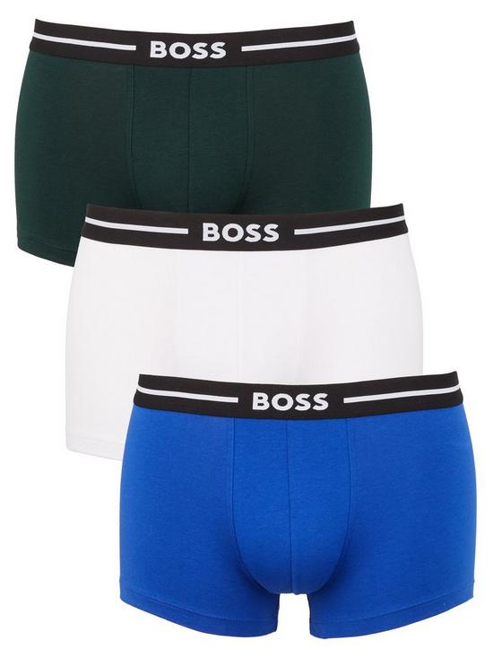 front image of boss-bodywear-3-pack-bold-trunks-multi