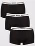  image of boss-bodywear-3-pack-bold-trunks-black