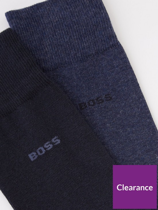 stillFront image of boss-bodywear-2-pack-sport-sock-blue