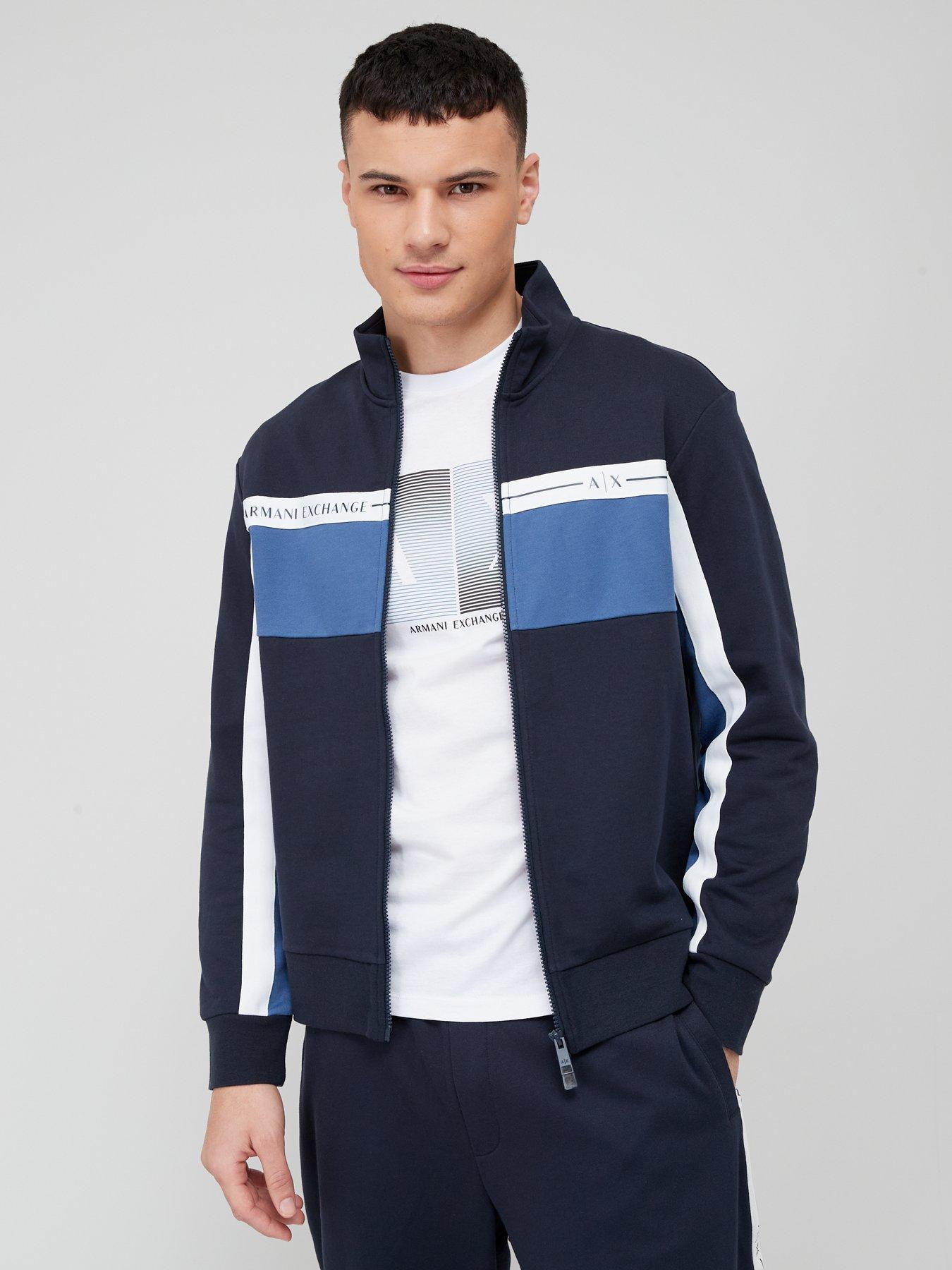 Armani Exchange Colourblock Zip Thru Track Top 