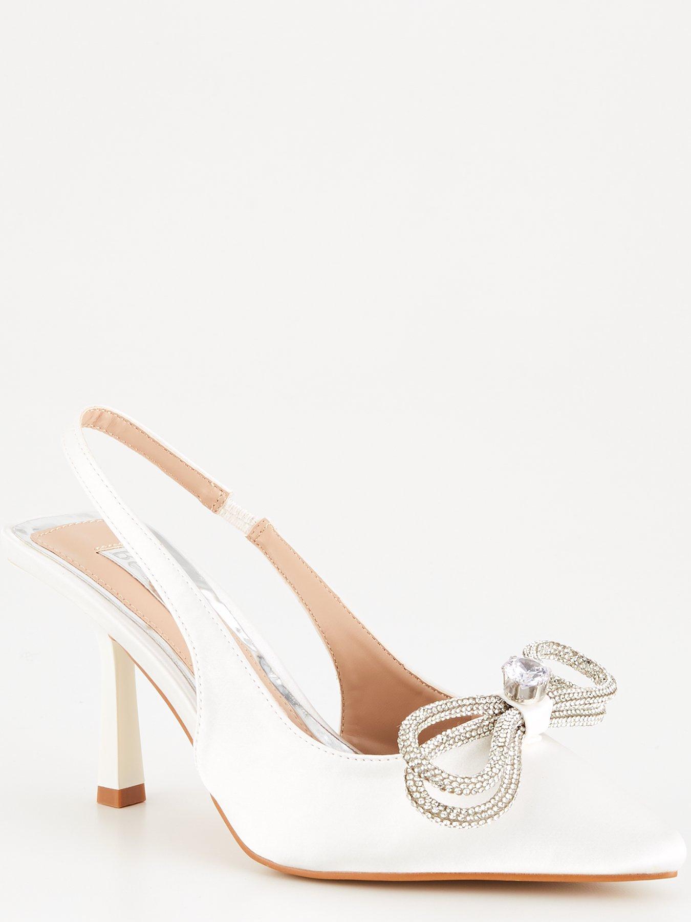 Raid Be Mine Bridal Wide Fit Elon Heeled Shoe - Ivory Satin |  littlewoods.com