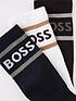  image of boss-bodywear-3-pack-ribbed-stripe-socks-multi
