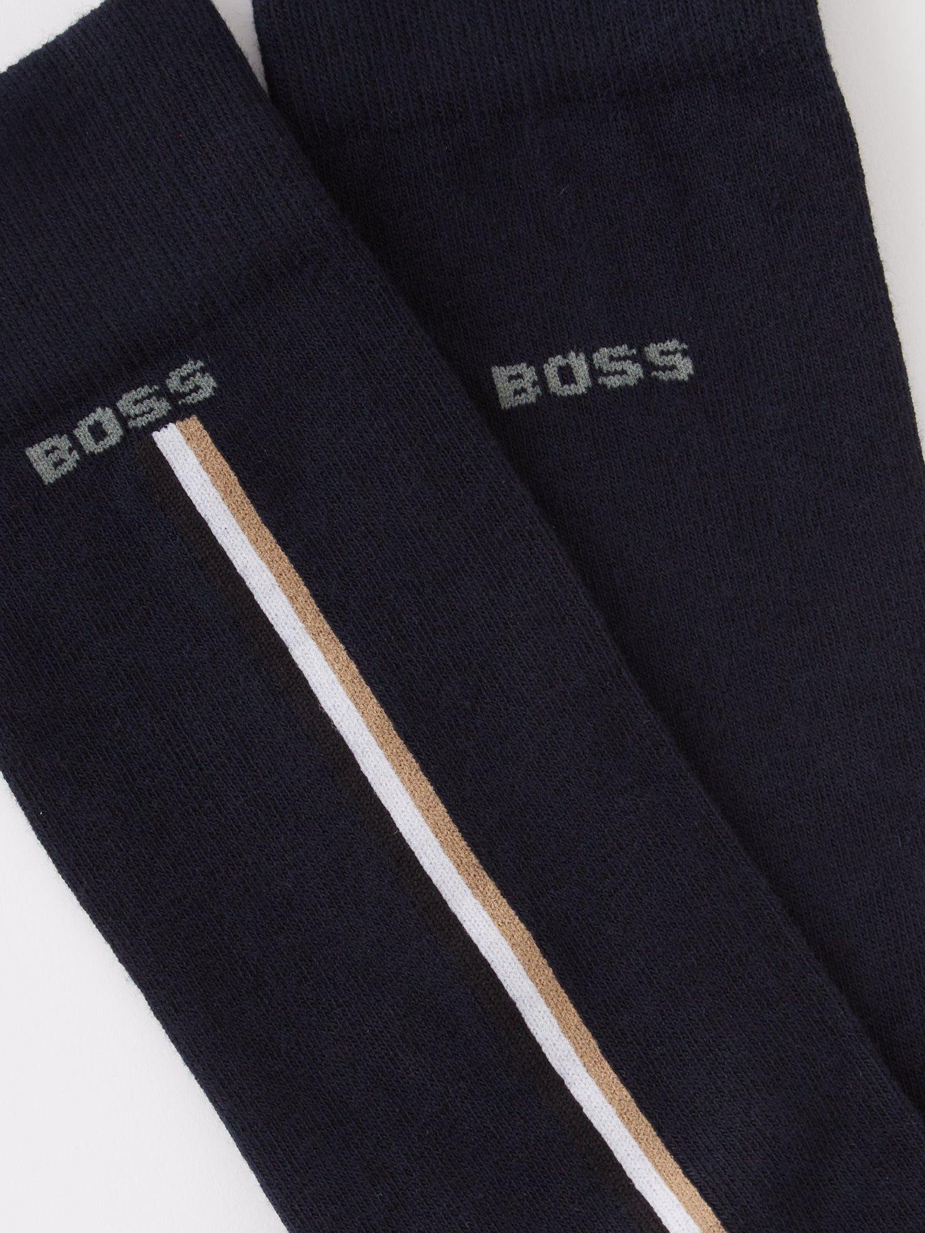  image of boss-bodywear-2-pack-iconic-sock-dark-blue