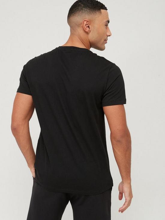 stillFront image of boss-bodywear-24-lounge-t-shirt-black