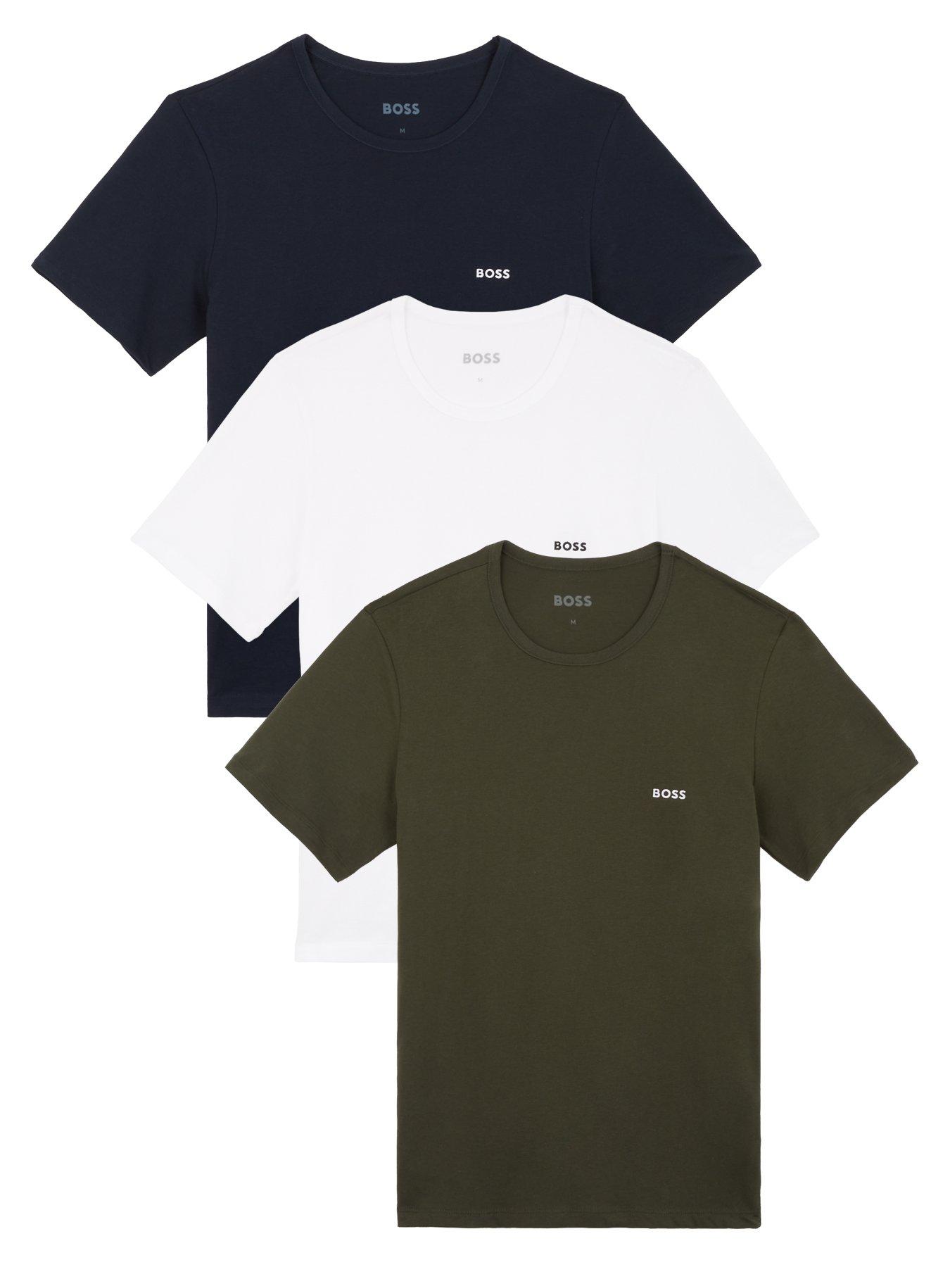  image of boss-bodywear-3-pack-crew-t-shirt-multi