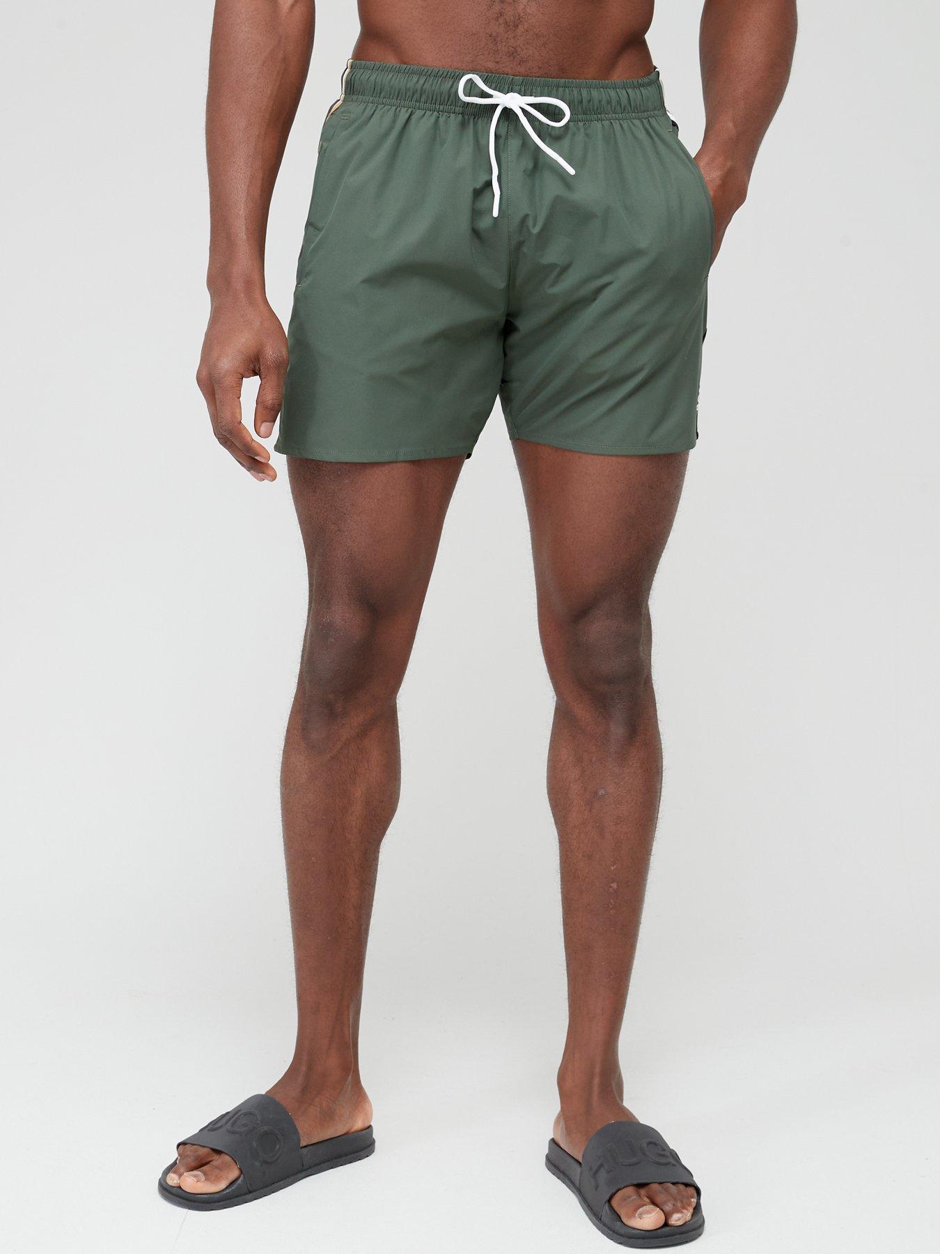 BOSS Iconic Swim Shorts - Dark Green | littlewoods.com