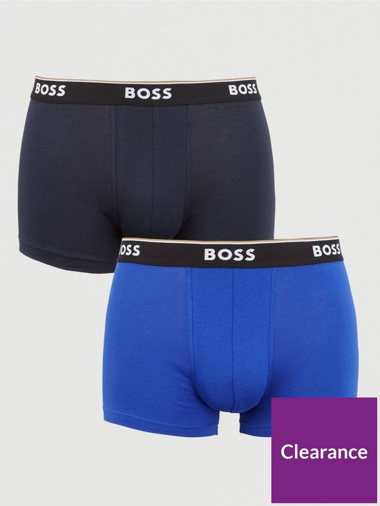 front image of boss-bodywear-3-pack-power-trunks-multi
