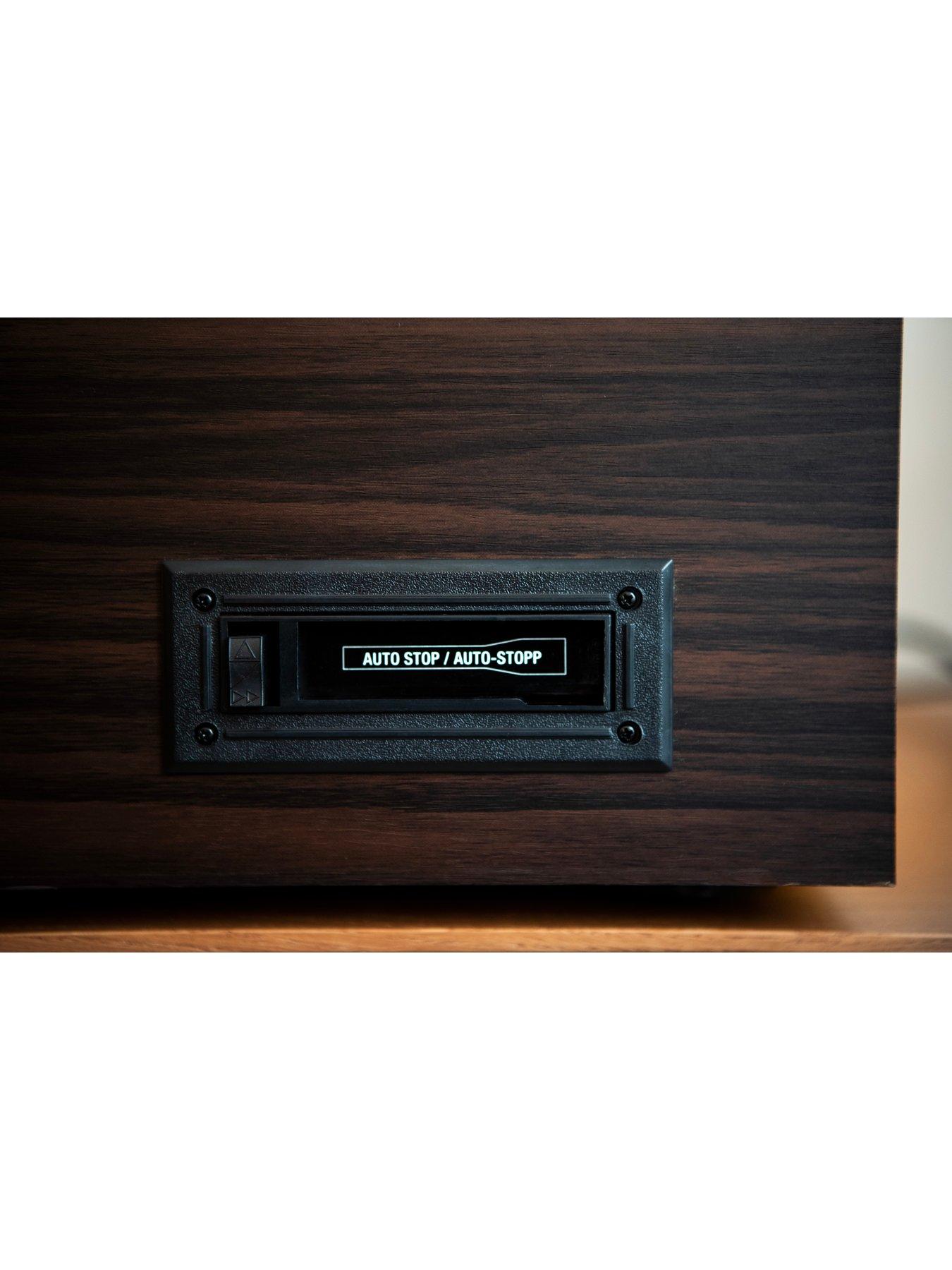 image of victrola-empire-6-in-1-music-centre-bluetooth-record-player-with-built-in-stereo-speakers-cassette-cd-and-radio