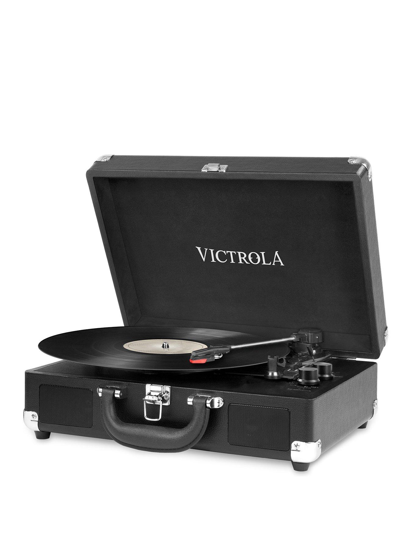 Victrola Journey Portable Record Player (Black) Bluetooth 5.0
