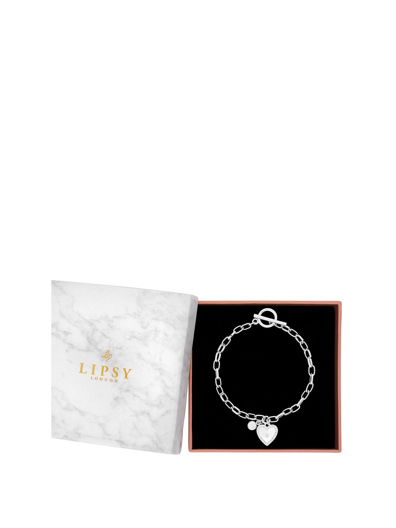 undefined Silver Heart Charm Bracelet - Gift Boxed