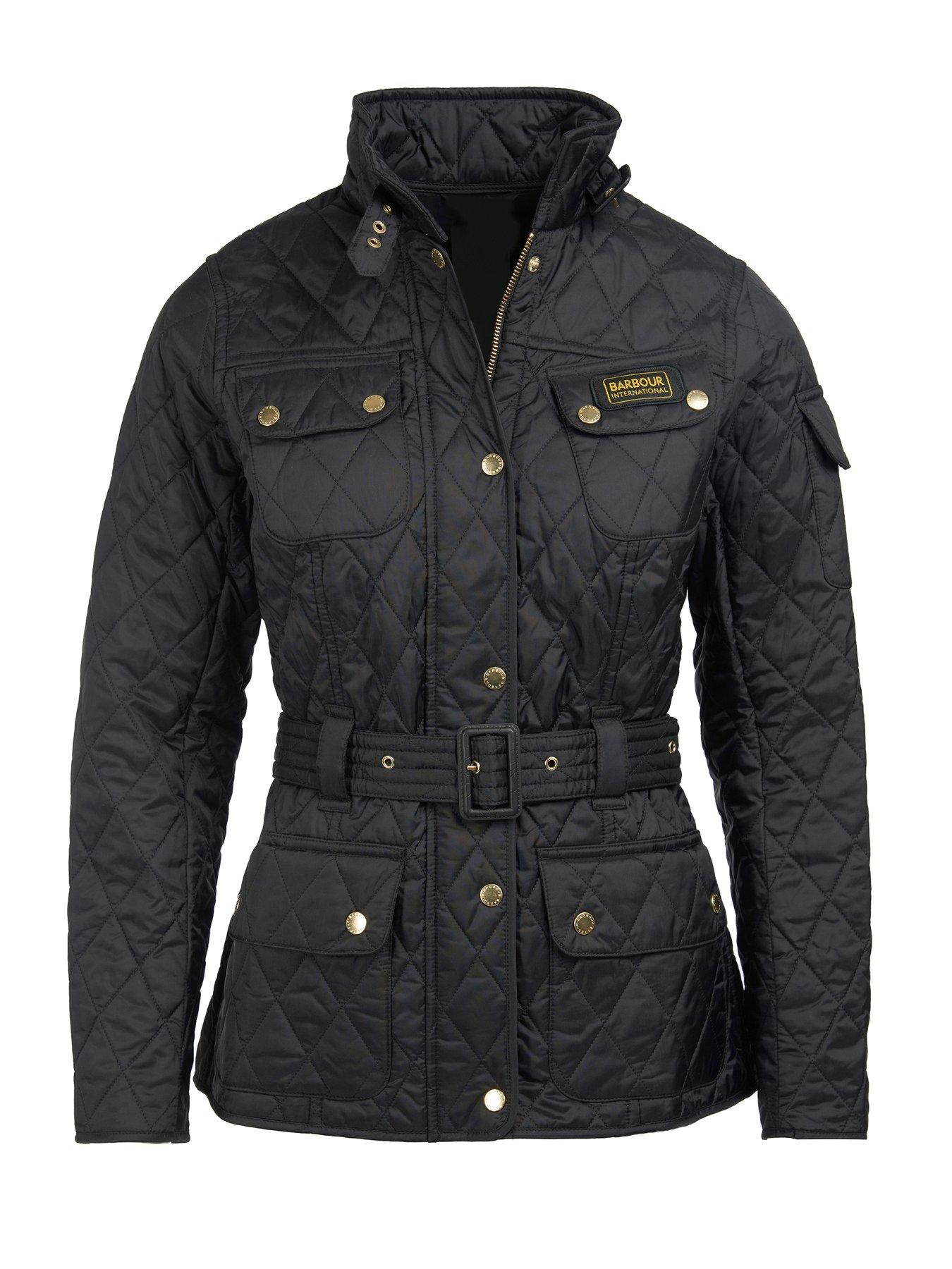 Image 4 of 4 of Barbour International Quilted Jacket - Black