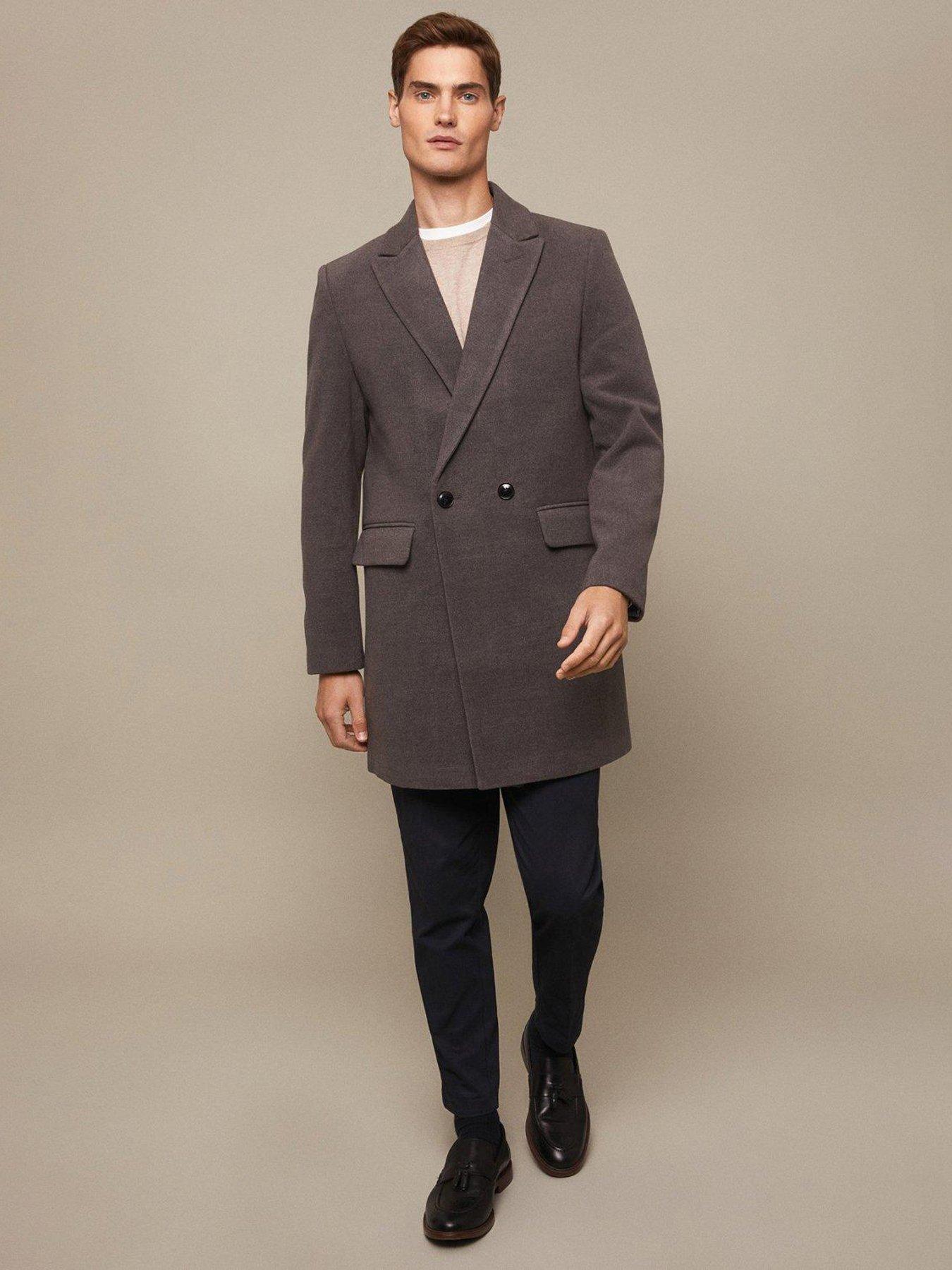 Burton shop menswear overcoat