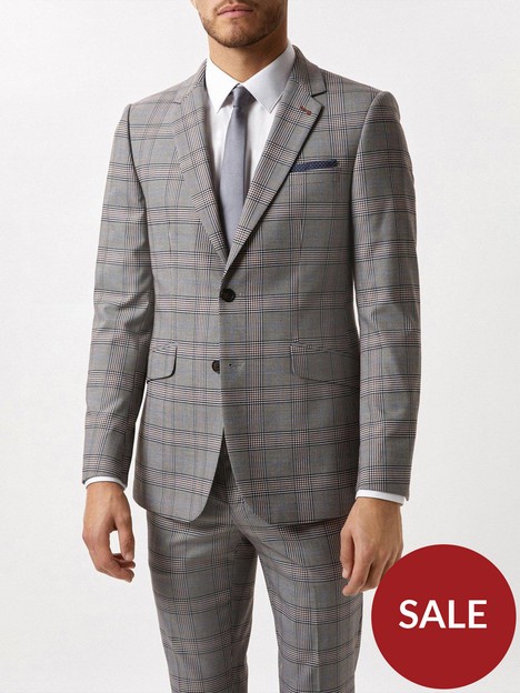 burton-menswear-london-skinny-fit-check-suit-jacket-grey