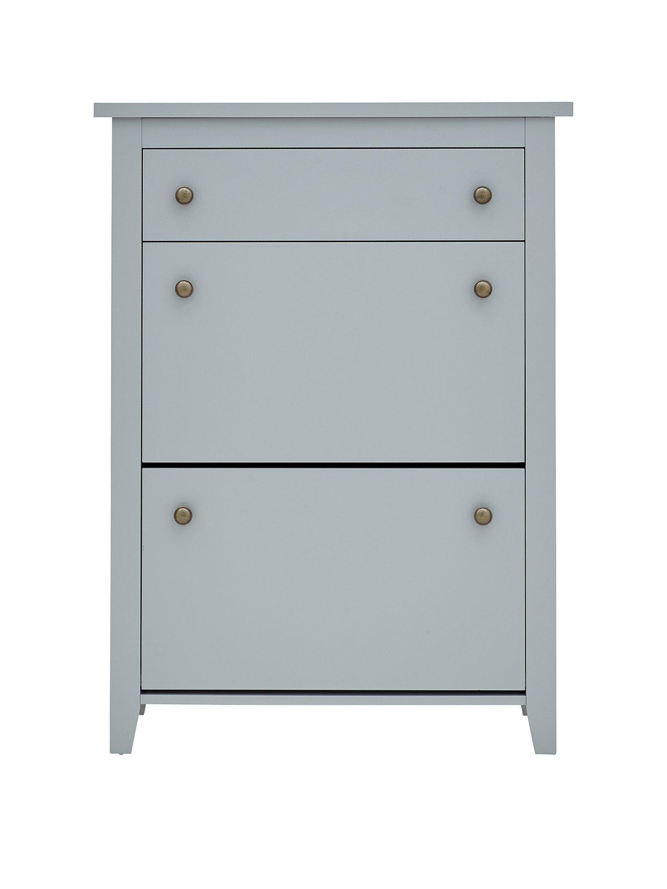  image of gfw-deluxe-2-tier-shoe-cabinet-grey