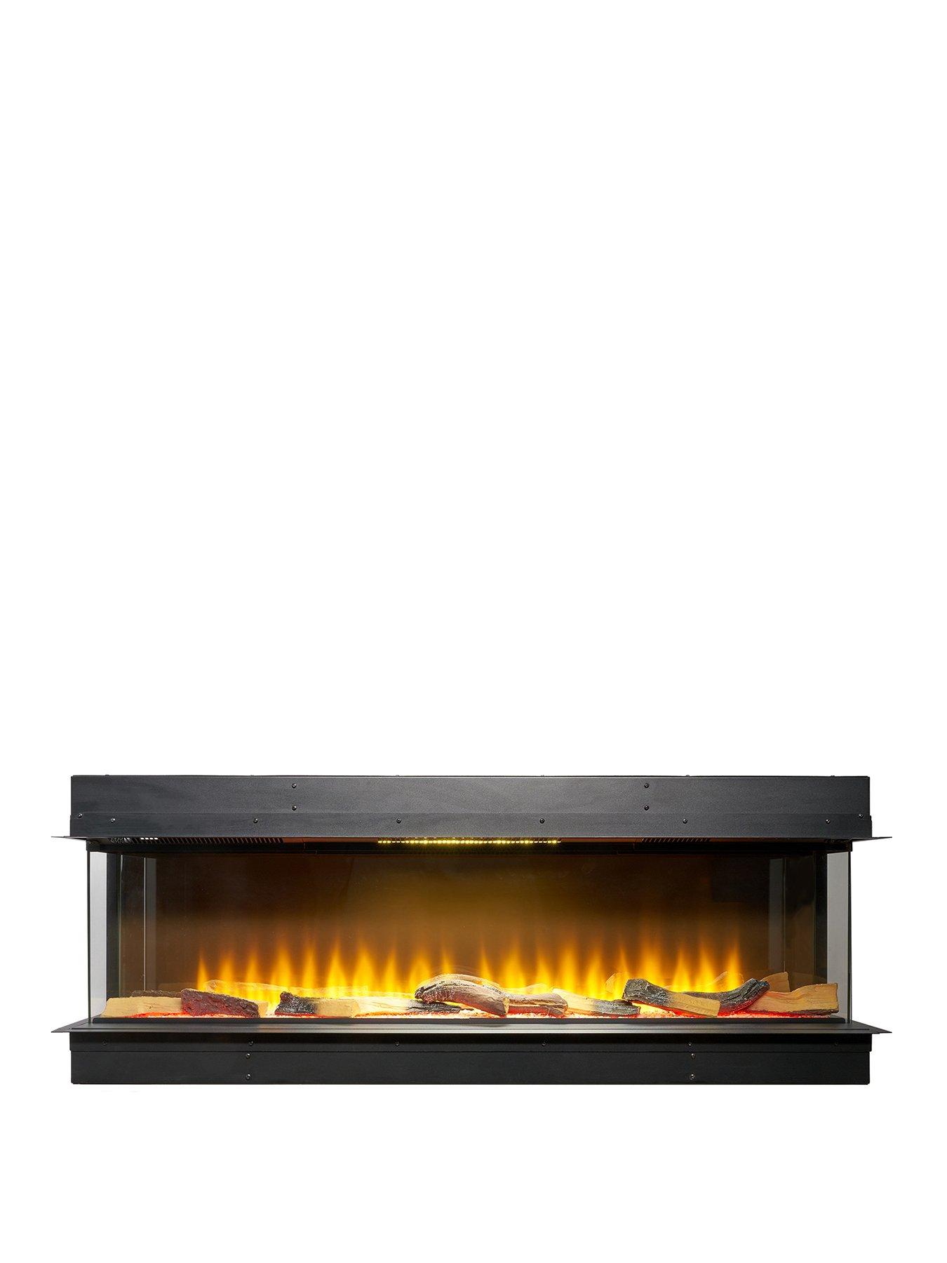 undefined Adam Sahara Electric Inset Media Wall Fire with Remote Control, 1250mm