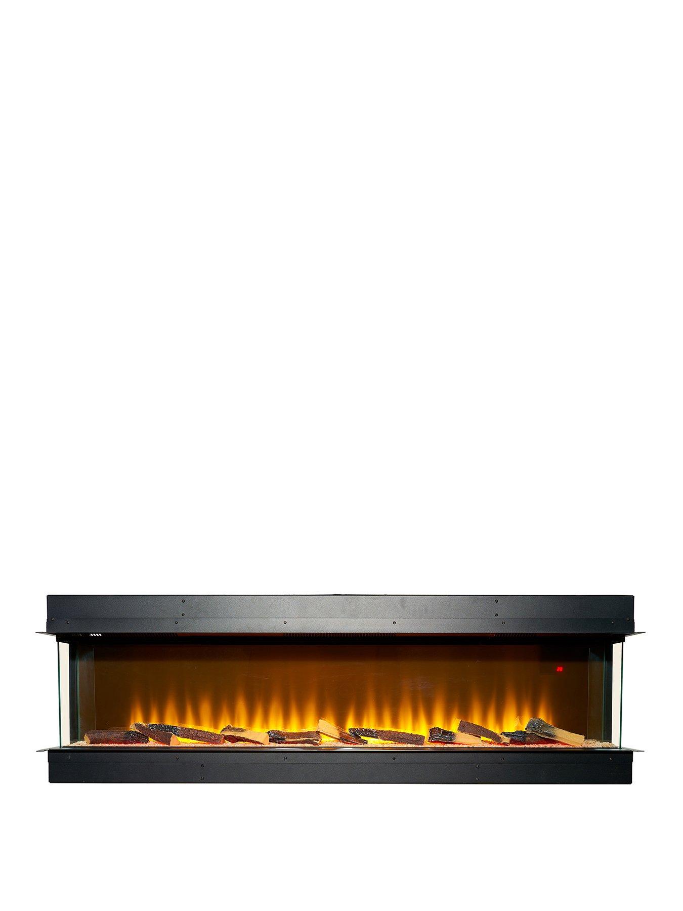 undefined Adam Sahara Electric Inset Media Wall Fire with Remote Control, 1500mm