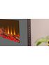 image of adam-fires-fireplaces-adam-sureflame-wm-9505-electric-wall-mounted-fire-with-remote-in-grey-42-inch