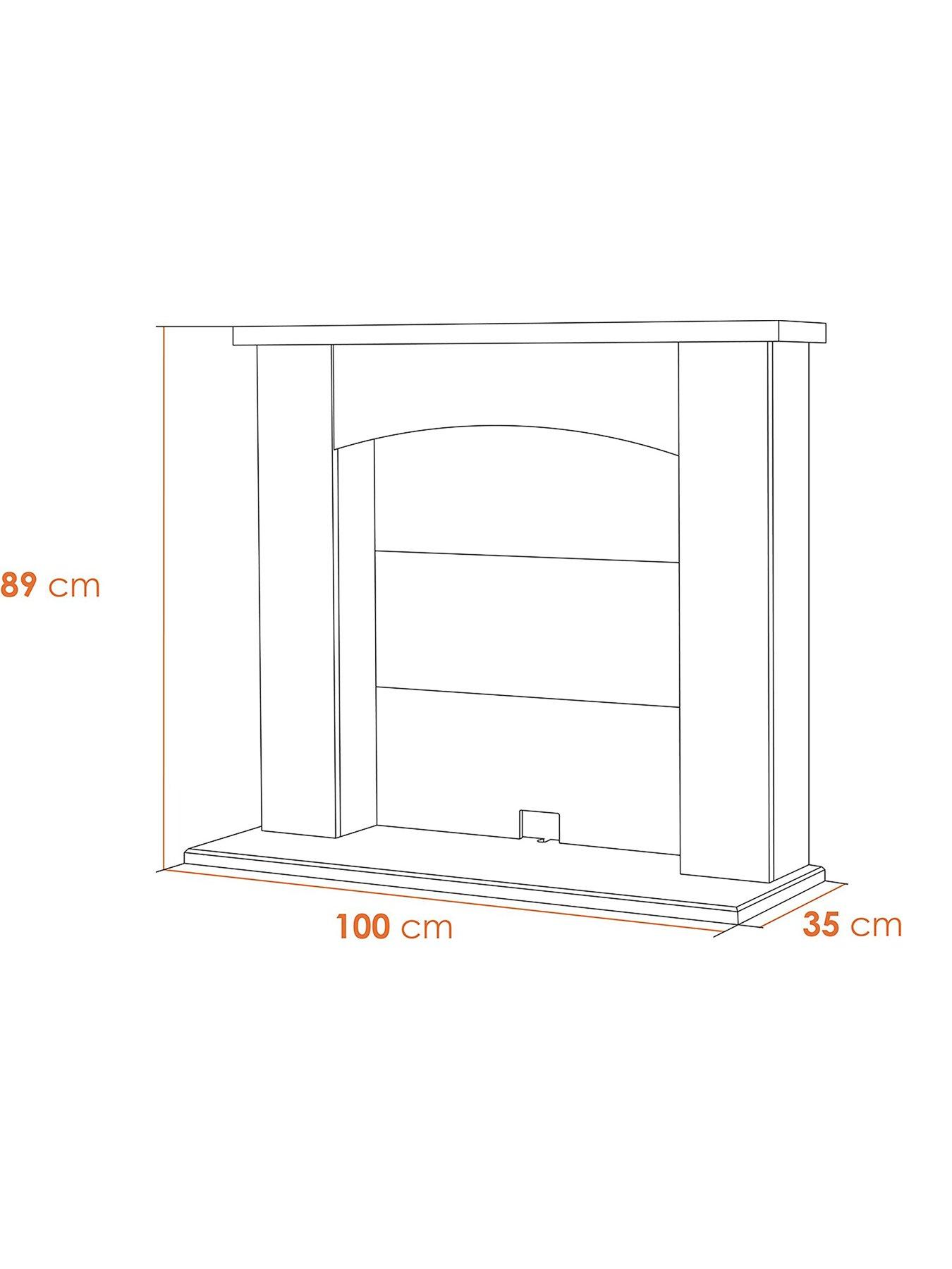  image of adam-fires-fireplaces-adam-huxley-in-pure-white-amp-grey-with-sureflame-ripon-electric-stove-in-black-39-inch