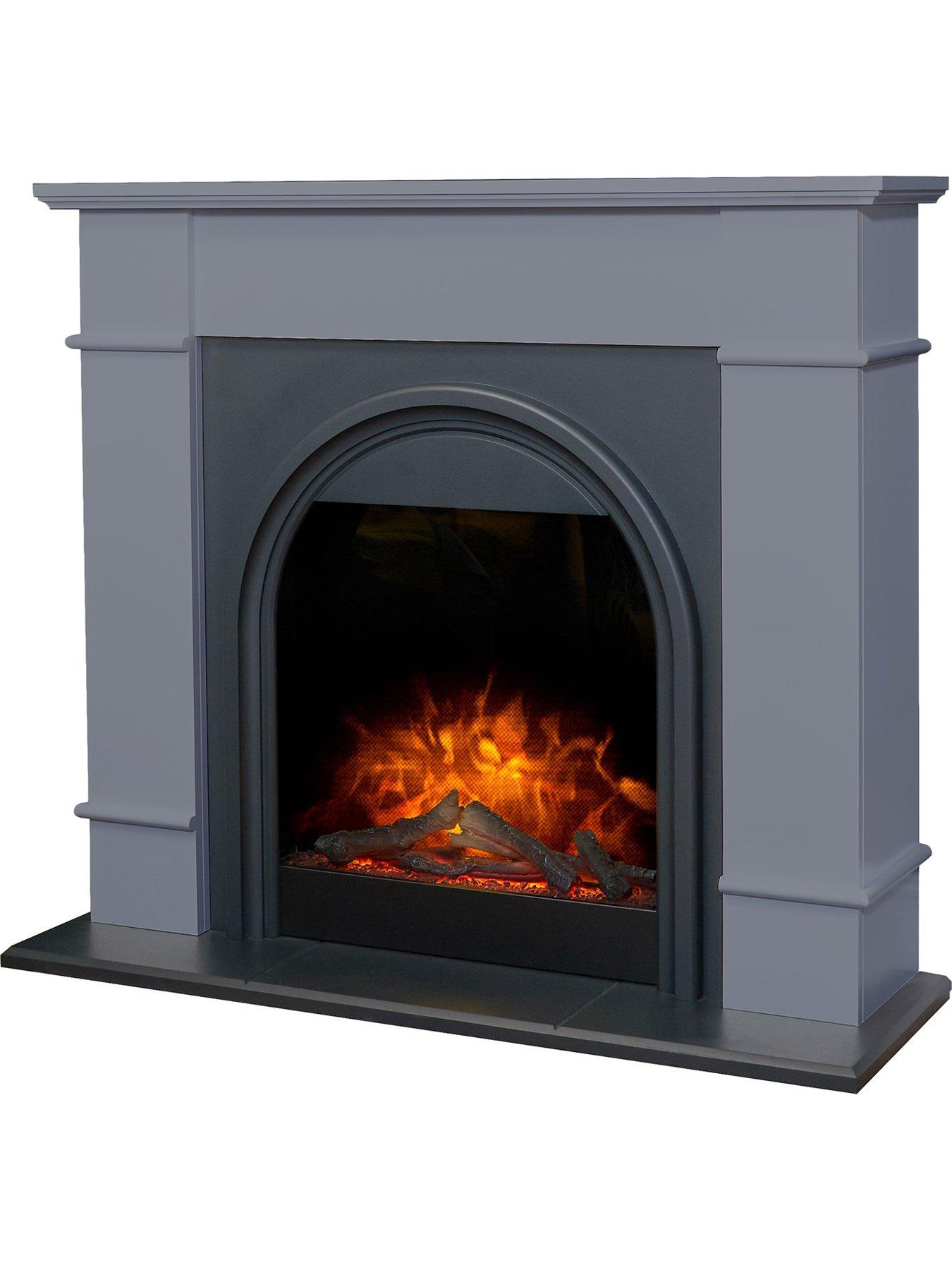 Adam Fires & Fireplaces Adam Chesterfield Electric Fireplace Suite in