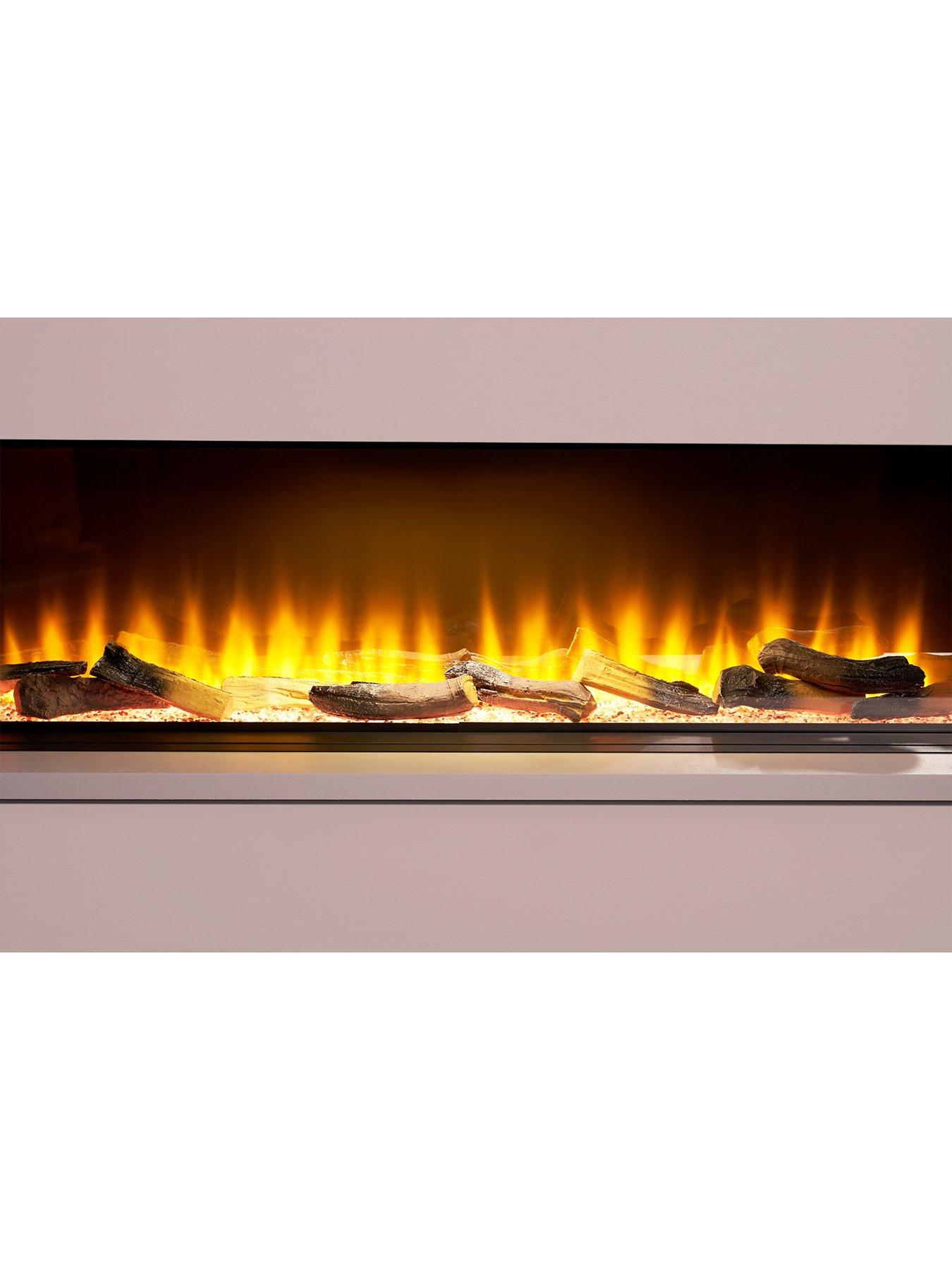 Image 3 of 7 of Adam Fires & Fireplaces Adam Sahara Electric Inset Media Wall Fire with Remote Control, 1000mm