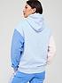  image of adidas-sportswear-colour-block-overhead-hoodie-blue
