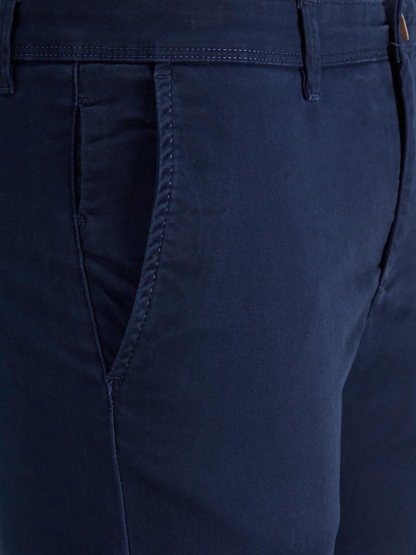  image of jack-jones-junior-boys-marco-bowie-chino-trousers-navy