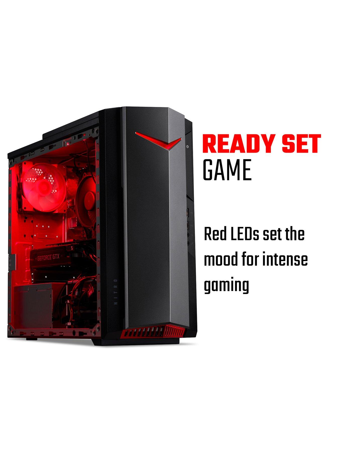 image of acer-nitro-n50-640-gaming-pc-intel-core-i5-nvidia-geforce-rtx-3050nbsp8gb-ram-1tb-ssd