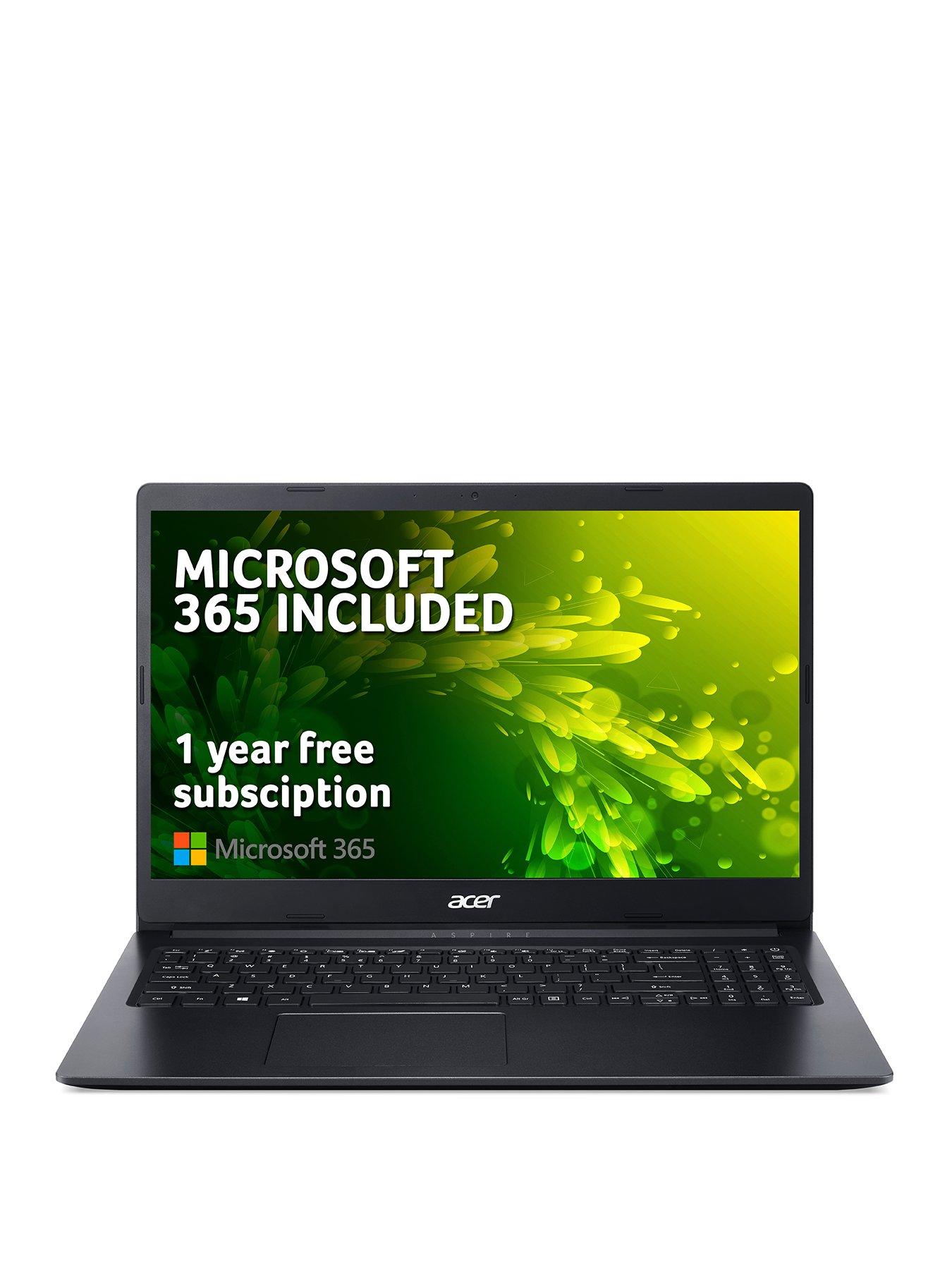  image of acer-aspire-1-a115-31-laptop-156in-fhdnbspintel-pentium-silver-4gb-ram-128gb-ssd-microsoftnbsp365-personal-included-12-months-black