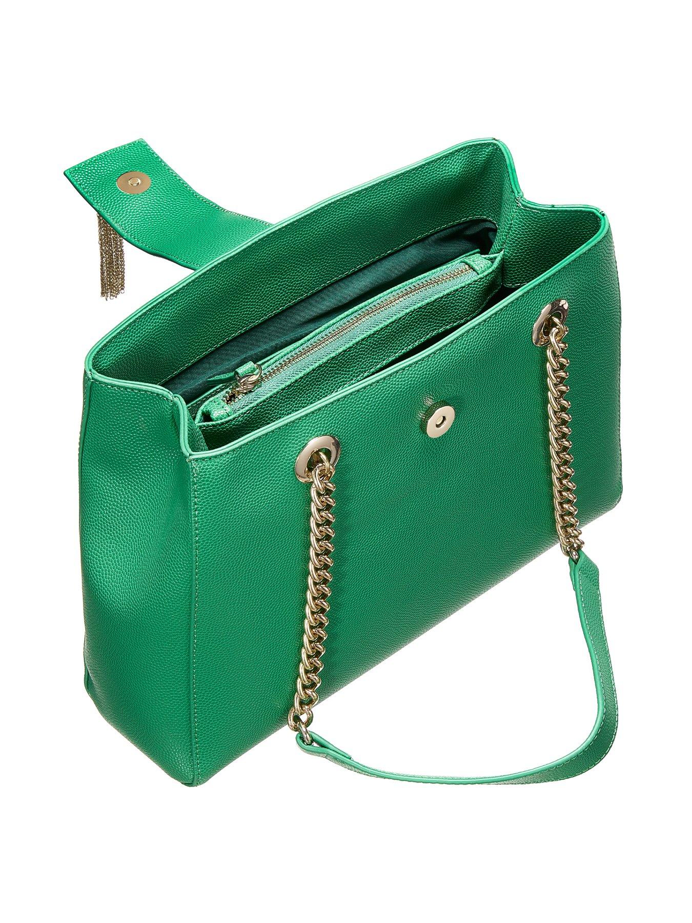  image of valentino-bags-valentino-divina-large-tote-green