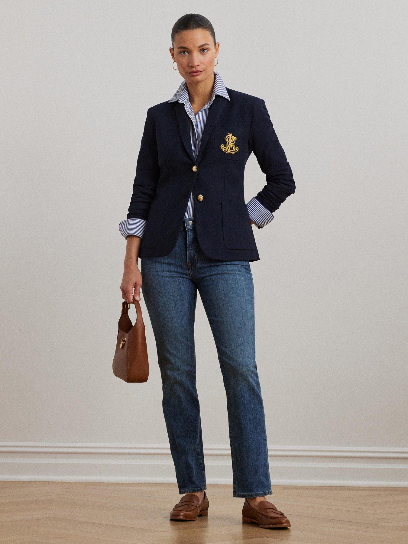 Image 3 of 4 of Lauren by Ralph Lauren Anfisa Lined Blazer- Navy