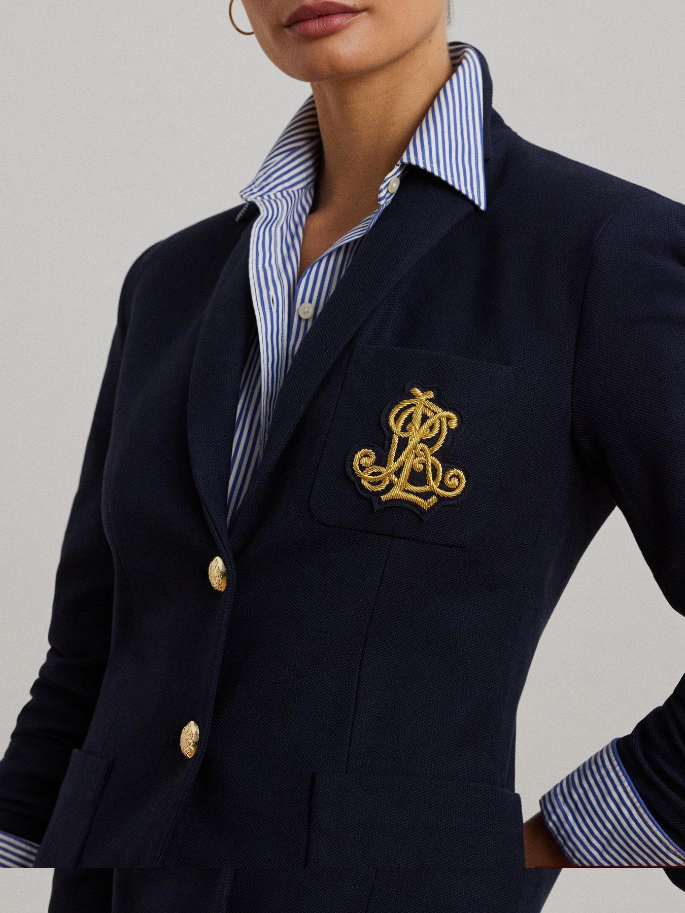 Image 4 of 4 of Lauren by Ralph Lauren Anfisa Lined Blazer- Navy