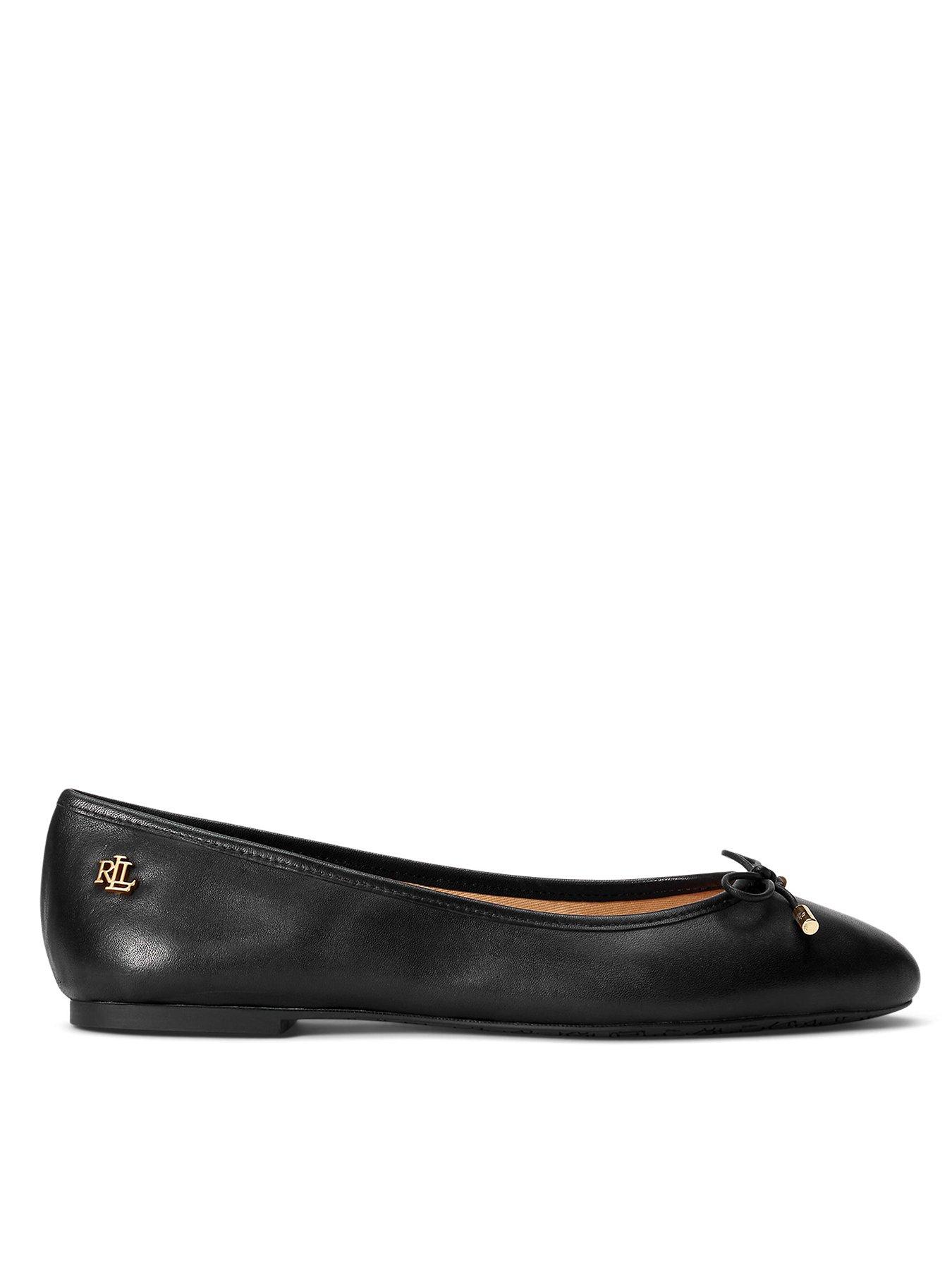 Lauren by Ralph Lauren Jayna Casual Flats - Black | littlewoods.com