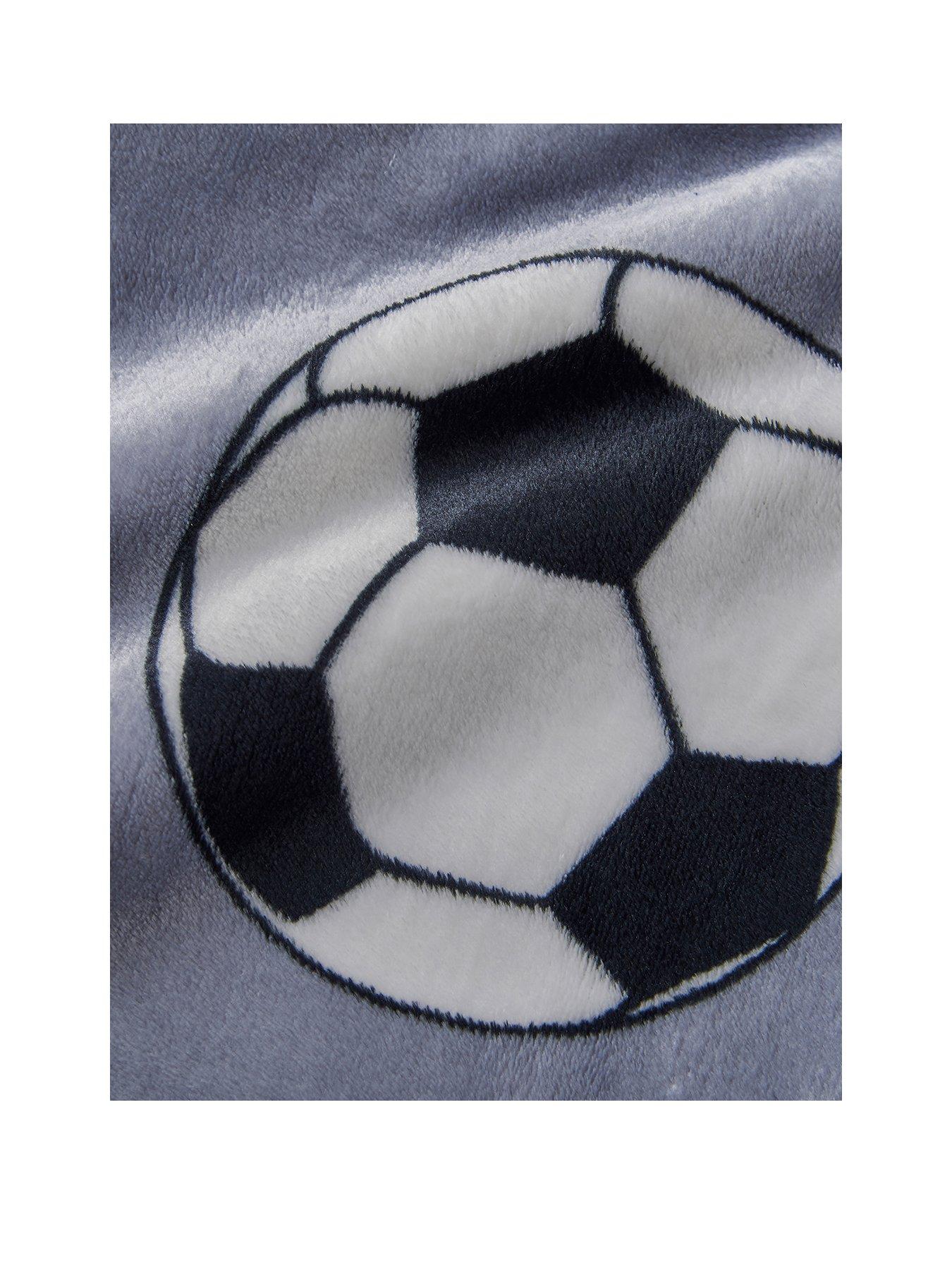 Image 2 of 2 of Catherine Lansfield Kids Living Football Blanket Throw - Multi