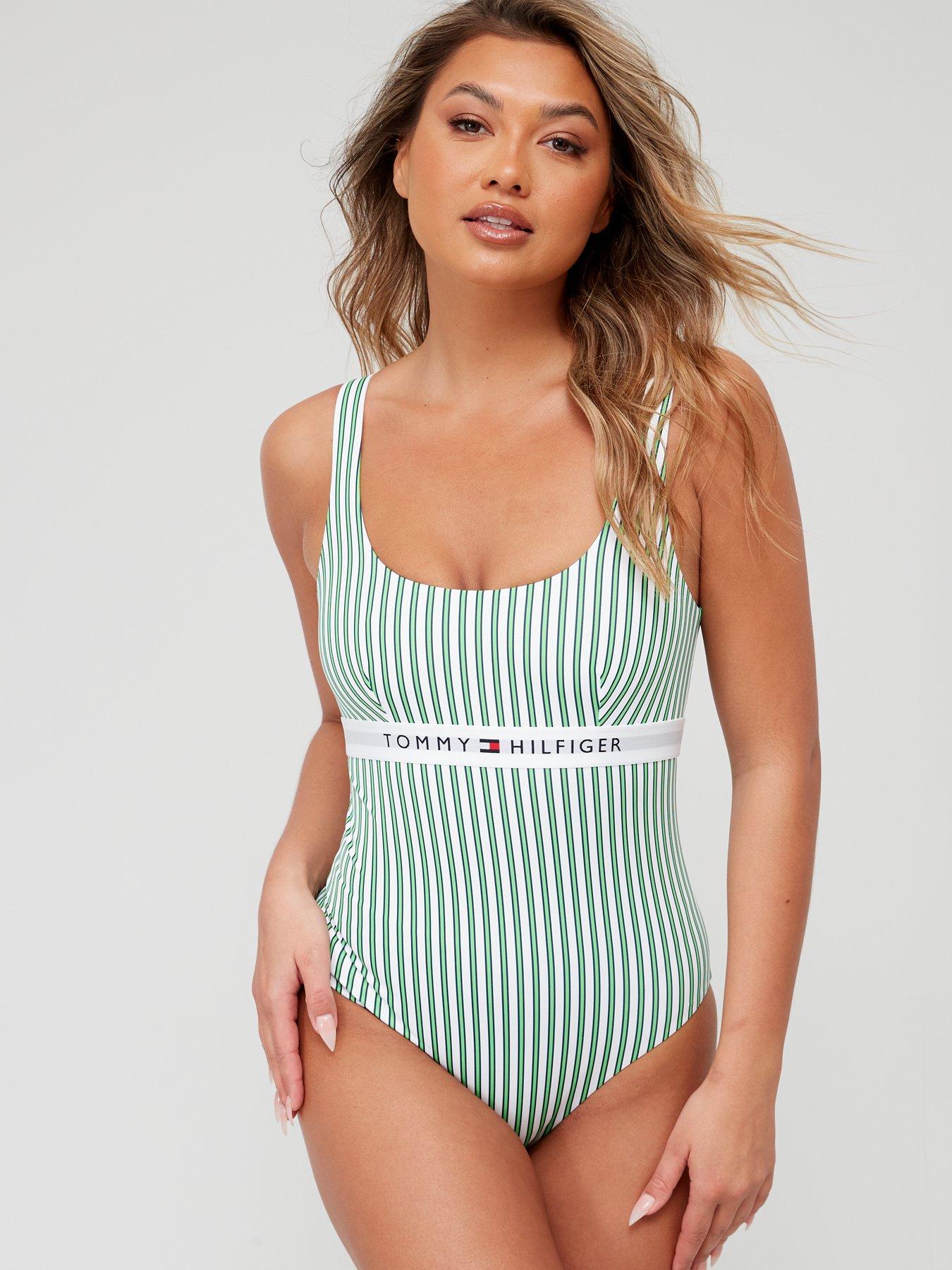 tommy-hilfiger-original-stripe-swimsuit-green