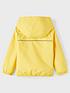  image of name-it-mini-kids-hooded-rain-jacket-daffodil