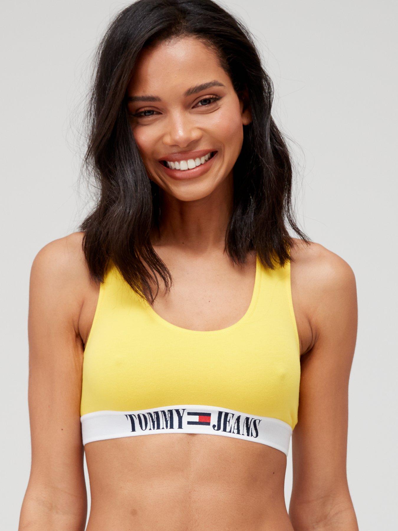Tommy Jeans Archive Unlined Bralette - Yellow