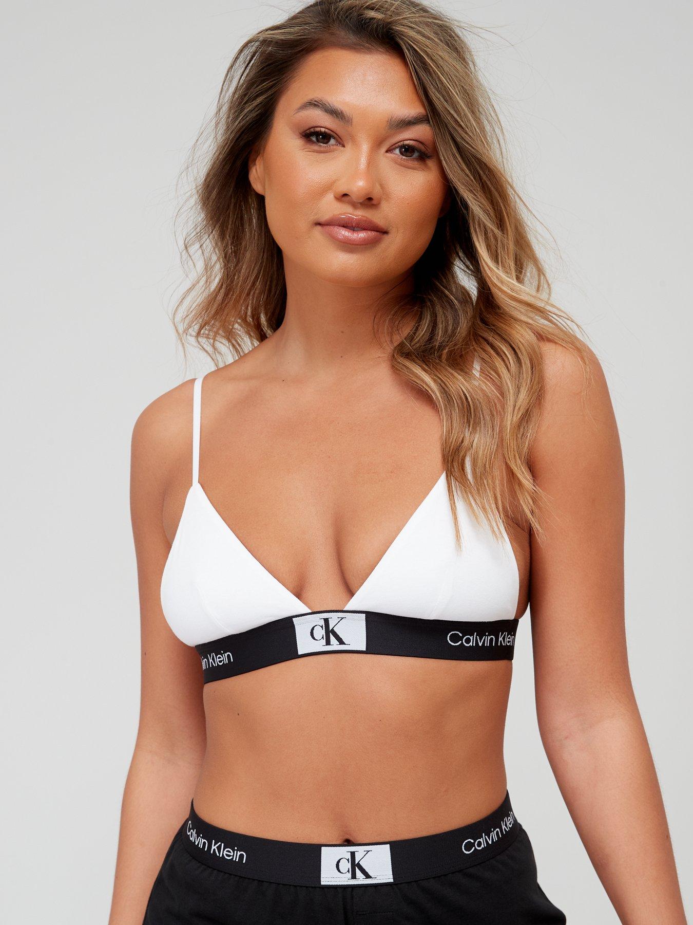 Unlined triangle shop bra calvin klein