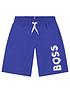  image of boss-boys-logo-swim-shorts-splash-blue